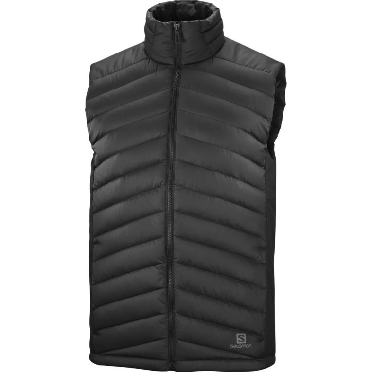 Black Salomon Essential Xwarm Down Men's Insulated Vests | PH 13049G